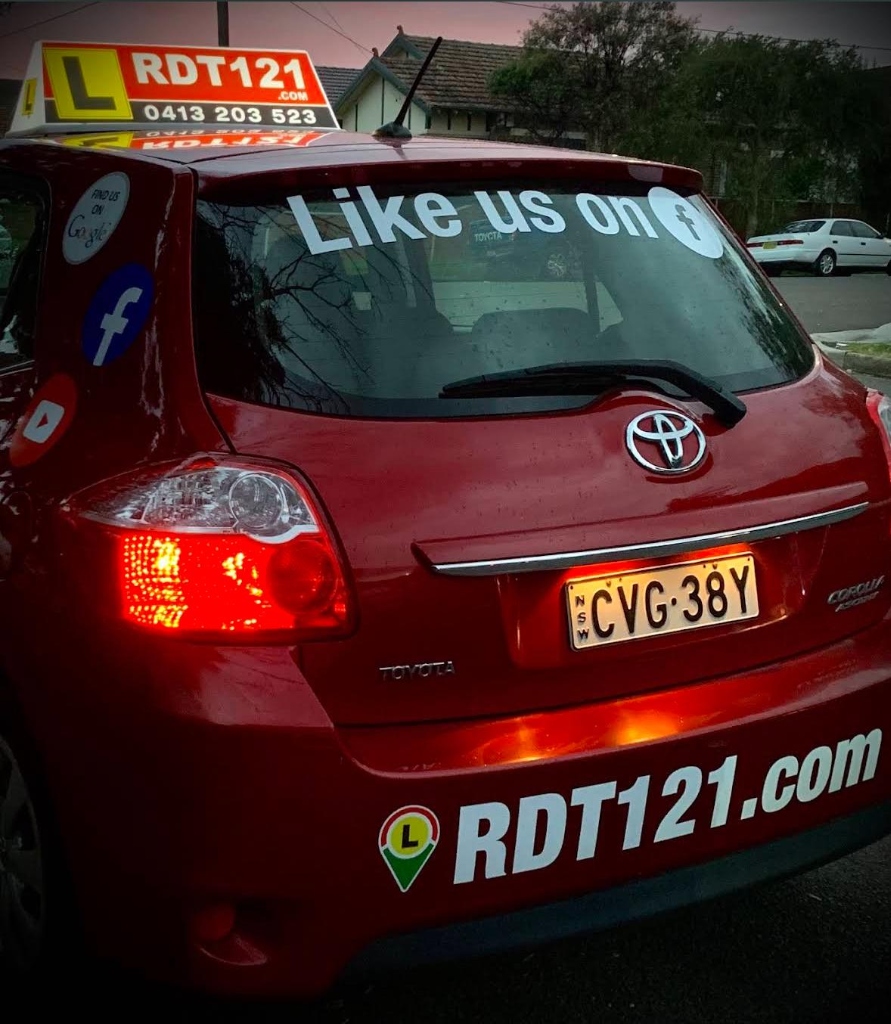 RDT121 Driving School Vehicle Rear View